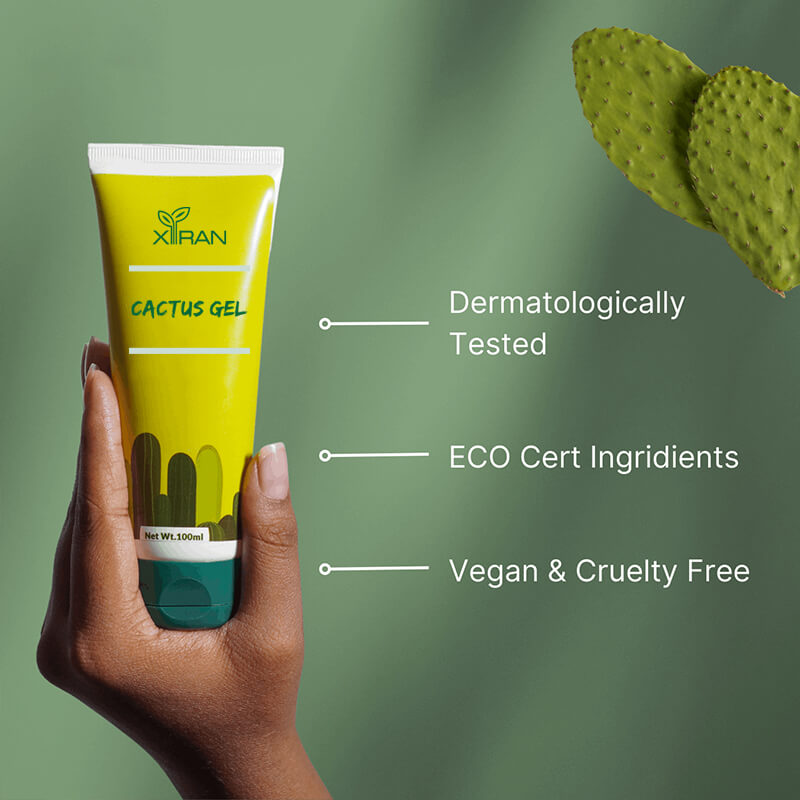 private label cactus face gel 100% natural vegan